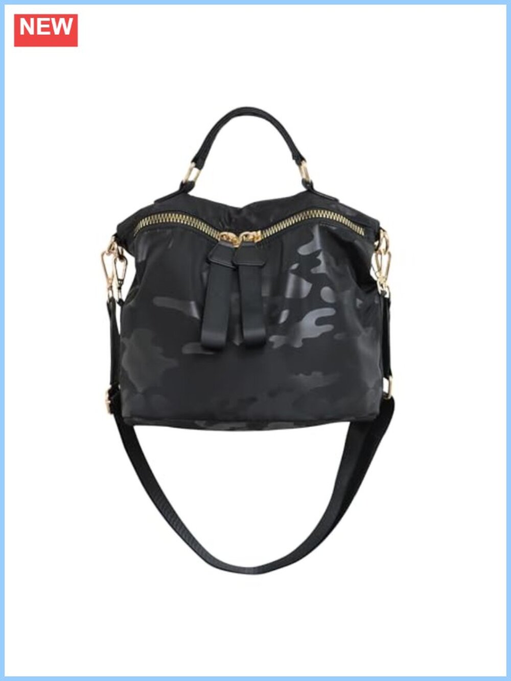 Nylon Handbag Anti-Theft Lightweight Crossbody Shoulder Bag Travel Tote